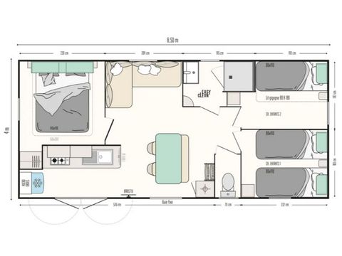 MOBILHOME 4 personnes - Mobile home HERON****