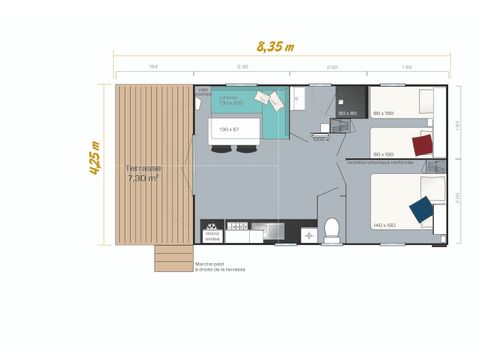 MOBILHOME 6 personnes - LOGGIA BAY