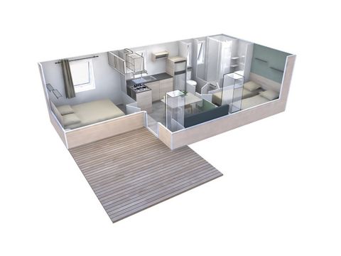 MOBILHOME 4 personnes - EVO Premium
