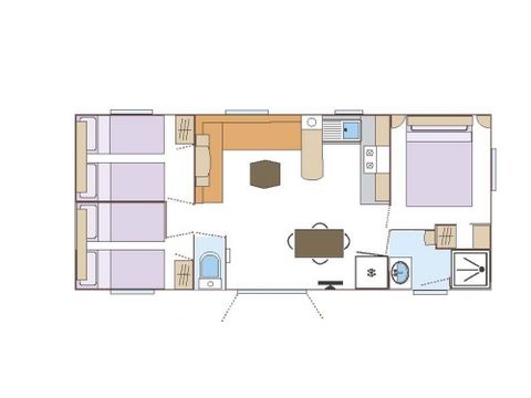 MOBILHOME 6 personnes - Cottage Premium - 36 m² - 3 chambres 4/6 pers