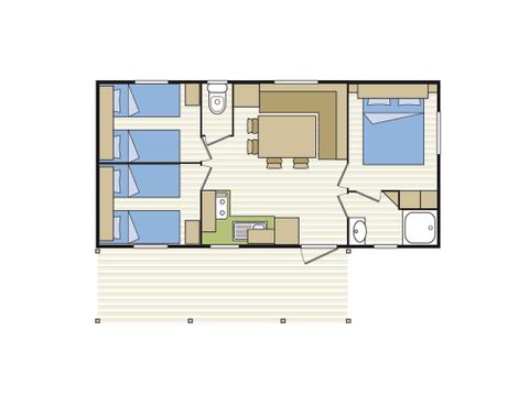 MOBILHOME 6 personnes - SANTORIN