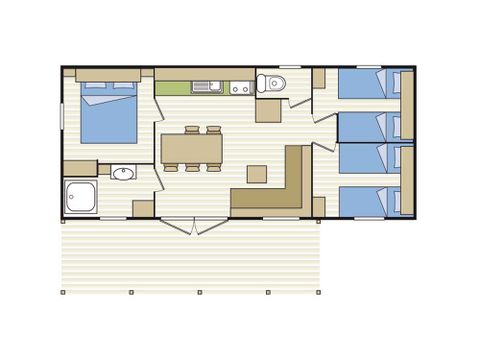 MOBILHOME 6 personnes - SANTORIN EVASION