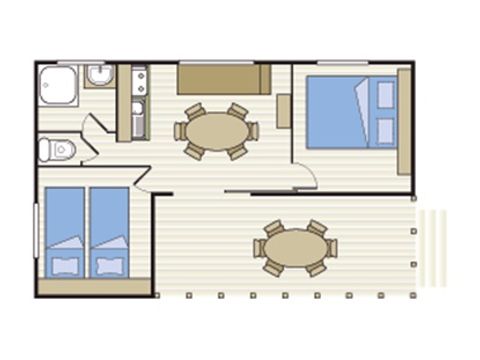 BUNGALOW 4 personnes - LAGON Samedi