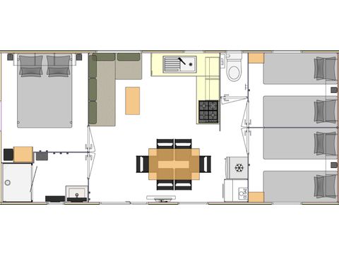 MOBILHOME 6 personnes - Bali