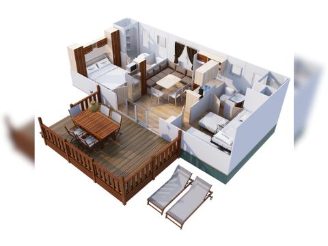 Mobilhome 5 personnes - SunLodge Redwood