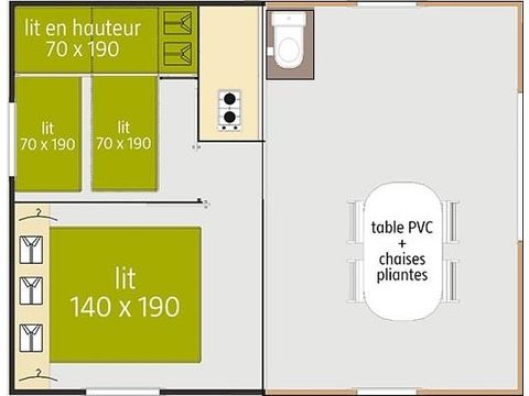 CHALET 4 personnes - Tithome  (sans sdb)