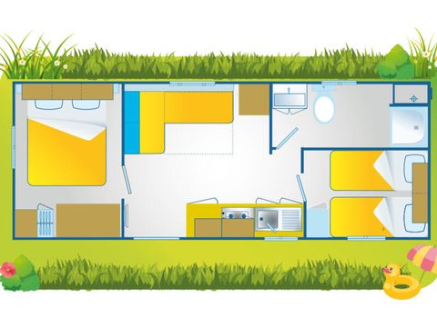 MOBILHOME 5 personnes - Happy Comfort