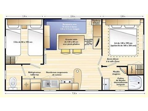 MOBILHOME 4 personnes - MERCURE
