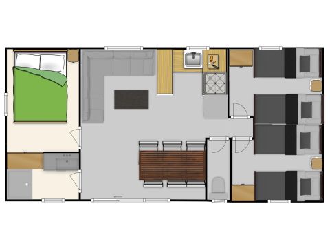 CHALET 6 personnes - LES TREFLES - 3 chambres
