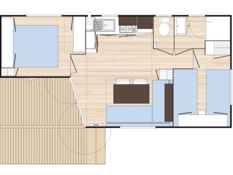 MOBILHOME 4 personnes - O'HARA
