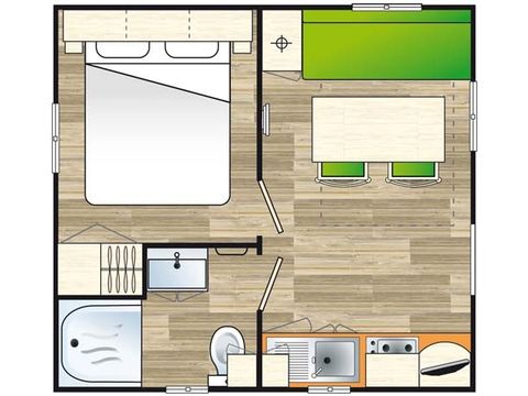 BUNGALOW 2 personnes - SUPER ASTRIA
