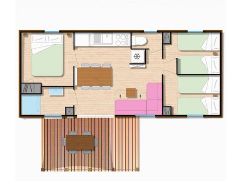 MOBILHOME 6 personnes - Mobile-home SARIMENDI**** 6 personnes 