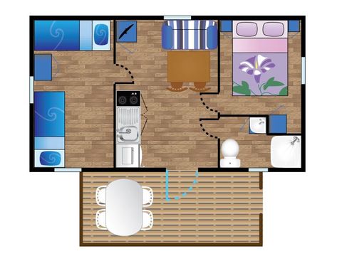 MOBILHOME 4 personnes - JAIZKIBEL