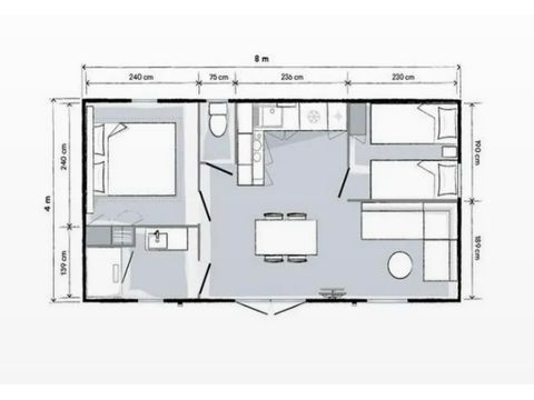 MOBILHOME 4 personnes - Ciela Confort - 2 chambres