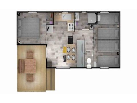 MOBILHOME 12 personnes - Prestige 10/12 Places