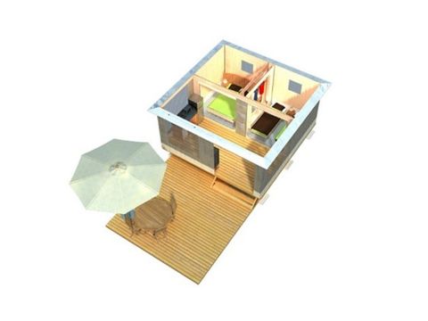 BUNGALOW TOILÉ 5 personnes - Bungalow toilé 5 personnes