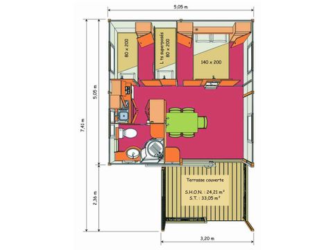 BUNGALOW 5 personnes - Bungalow 5 personnes