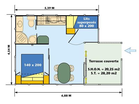 BUNGALOW 4 personnes - Bungalow 4 personnes