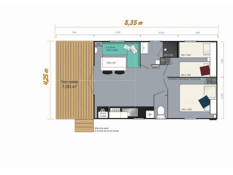 MOBILHOME 4 personnes - LOGGIA BAY