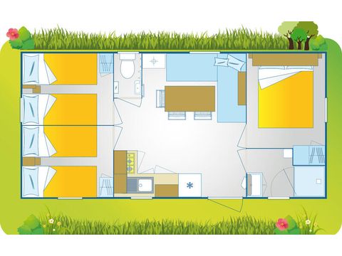 MOBILHOME 6 personnes - Happy Premium Suite