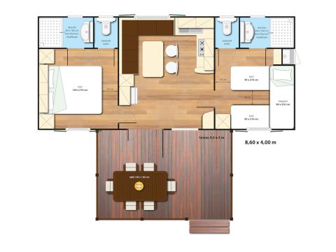 MOBILHOME 5 personnes - SunLodge Redwood