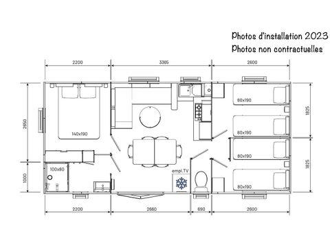MOBILHOME 6 personnes - Espace Premium BDL 33m²