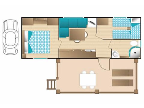 MOBILHOME 4 personnes - TAHITI SUPERIOR