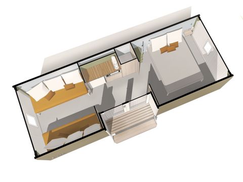 BUNGALOW TOILÉ 4 personnes - Coco Sweet (sans sanitaires)