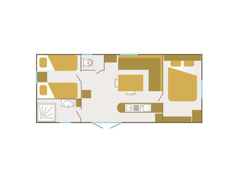 Mobilhome 5 personnes - Paradis Home