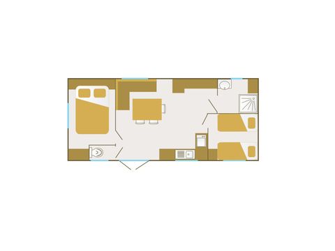 Mobilhome 4 personnes - Oakley
