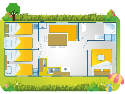 MOBILHOME 7 personnes - Happy premium with panoramic view