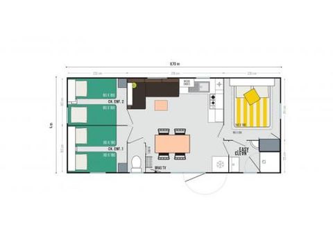 MAISON 6 personnes - L' Artiste Confort