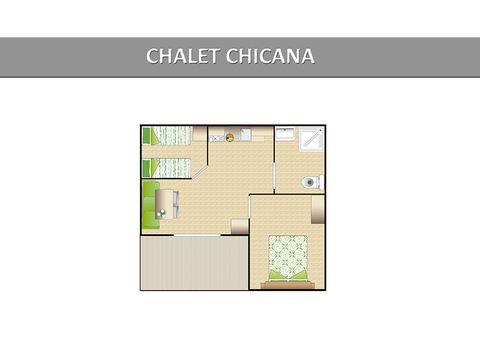 CHALET 4 personnes - Loggia confort chalet PMR