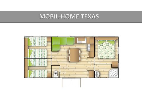 MOBILHOME 6 personnes - Loft premium 33/34m² - Climatisation - TV