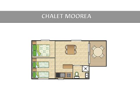 CHALET 5 personnes - Pavillon Classic - Climatisation - TV