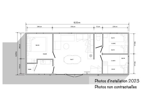 MOBILHOME 6 personnes - Loft Premium 36m² Clim TV