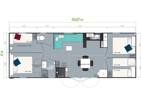 MOBILHOME 8 personnes - SMALA