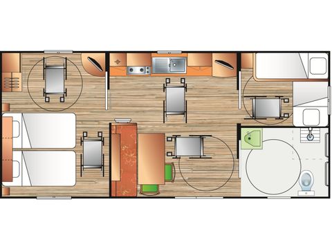 MOBILHOME 4 personnes - HELIOS PMR
