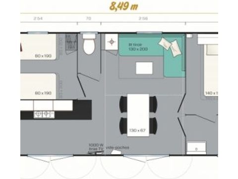 MOBILHOME 4 personnes - RIVIERA