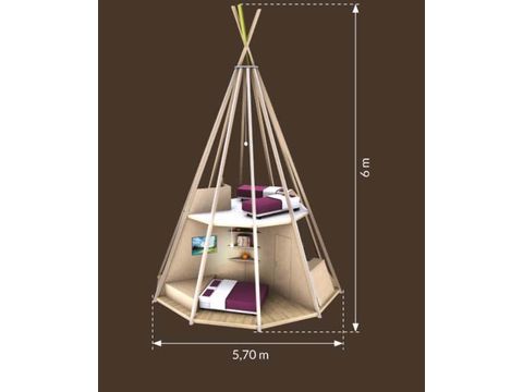 HÉBERGEMENT INSOLITE 4 personnes - Tipi