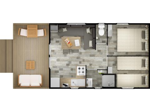 MOBILHOME 6 personnes - Panama Duo