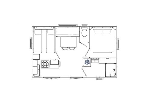 Mobilhome 6 personnes - MARQUISE DUO "PREMIUM" Coté Plage