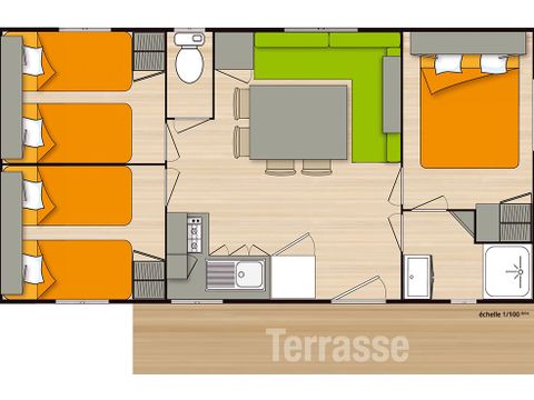 MOBILHOME 8 personnes - CONFORT