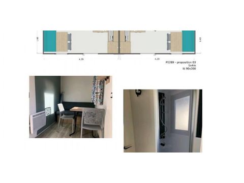 MOBILHOME 4 personnes - LILAS ROSE LYS MIMOSA