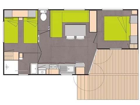 MOBILHOME 4 personnes - OPHEA