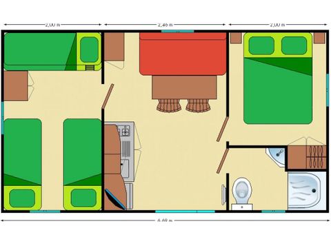 MOBILHOME 5 personnes - Optima
