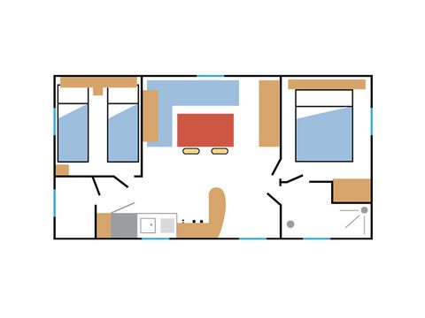 MOBILHOME 4 personnes - RESIDENCE