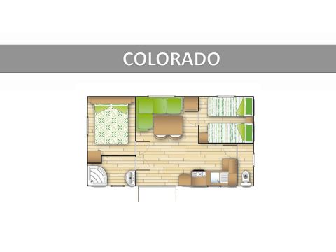 MOBILHOME 4 personnes - COLORADO LOISIR - CLIM - TV