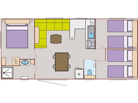 MOBILHOME 6 personnes - 55