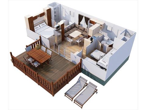 MOBILHOME 5 personnes - SunLodge Redwood